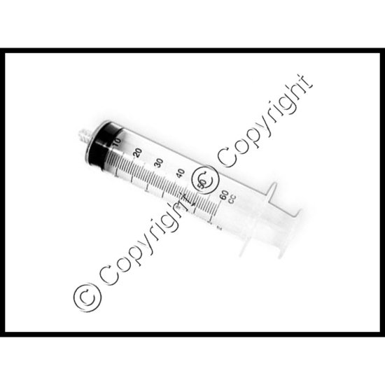 60 cc Syringe - Luer Lock - Sterile - Click Image to Close