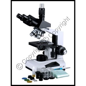 Professional Trinocular Compound Microscope w/ 3D Stage 40X-2000X