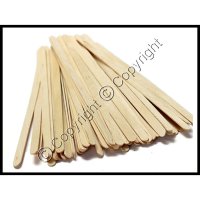Natural Wood Stir Sticks - Pack of 50