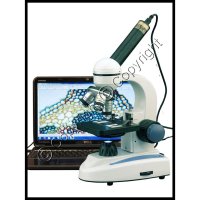 LED Student Compound Microscope w/ USB Digital Imager 40X-1000X