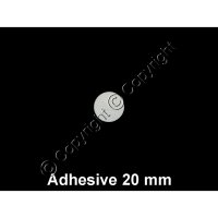 (image for) Adhesive Synthetic Filter Disc Stickers - 20 mm - Sheet of 48