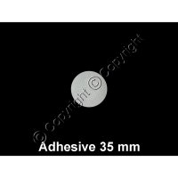 (image for) Adhesive Synthetic Filter Disc Stickers - 35 mm - Sheet of 21