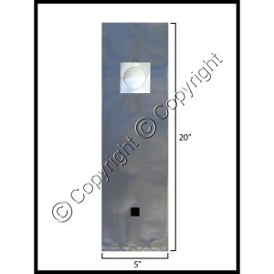 (image for) Medium Mushroom Grow Bag w/ Injection Port - [3.2 mil] [0.5 micron filter]