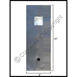 (image for) Large Mushroom Grow Bag w/ Injection Port - [3.2 mil] [0.5 micron filter]