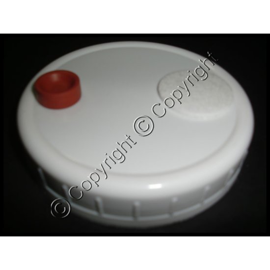 Injectable Spawn Jar Lid - Widemouth - 86 mm - Click Image to Close