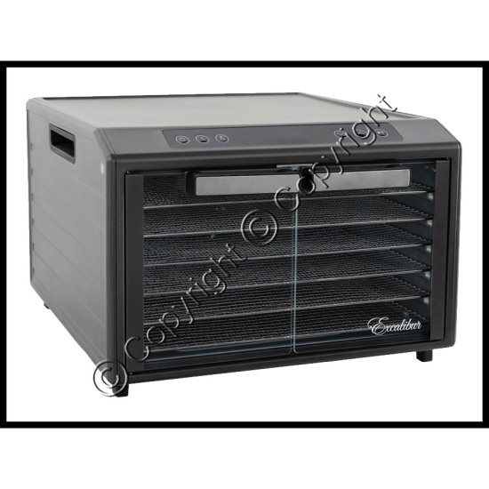 (image for) Excalibur Dehydrator - 6 Tray - Select Digital Dehydrator, in Stainless Steel