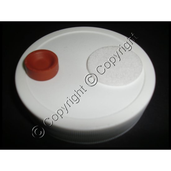 Injectable Spawn Jar Lid - PP5 - Regular Mouth - 70 mm - Click Image to Close