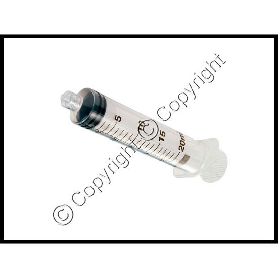 20 cc Syringe - Luer Lock - Sterile - Click Image to Close