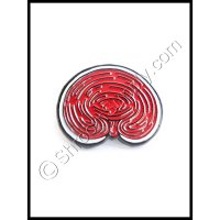 "Red Reishi" Enamel Mushroom Pin