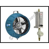 (image for) 1/2 HP, 3 Blade Turbo Humidifan w/ Flowmeter Panel