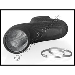(image for) Flexible Air Duct Tube (8' x 4") w/ clamps
