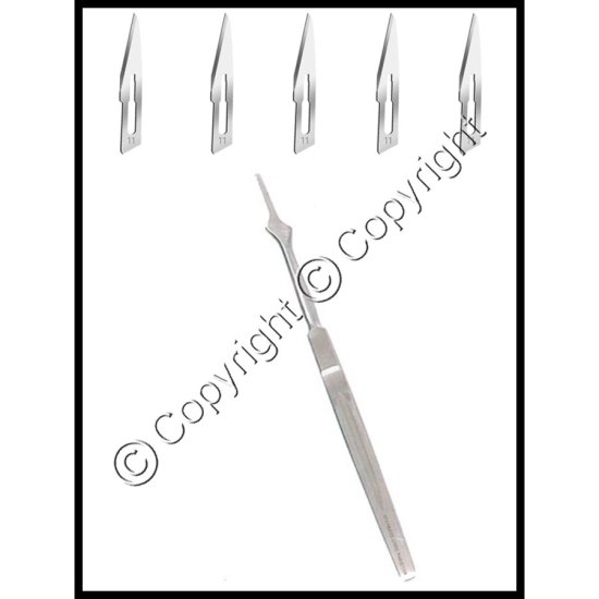 (image for) Surgical Steel Scalpel with Blades